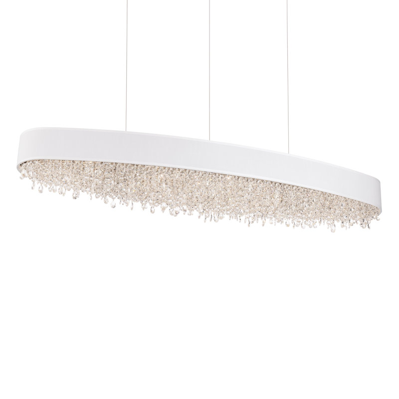 Eclyptix 1 - Light LED Chandelier, White