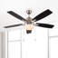 Ventilateurs de plafond de 52 pouces avec lumières, ventilateur de plafond pour chambre à coucher, commande par chaîne-89220798