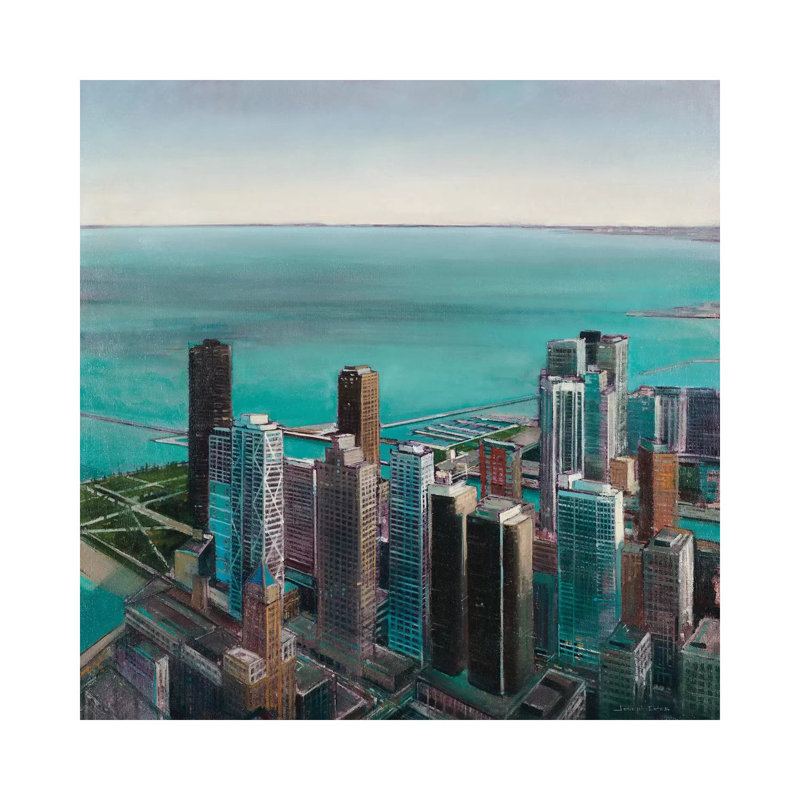 Skyline II by Joseph Cates - Wrapped Canvas Painting, 30.48 cm H x 30.48 cm W