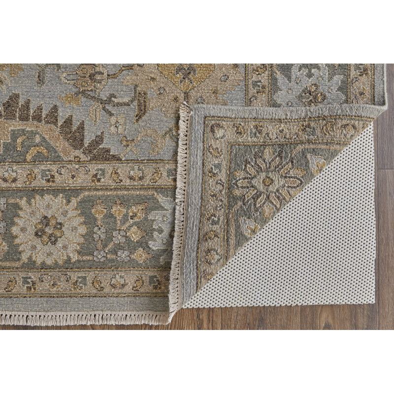 Corbitt Hand Knotted Wool Oriental Area Rug, Rectangle 3'6" x 5'6"