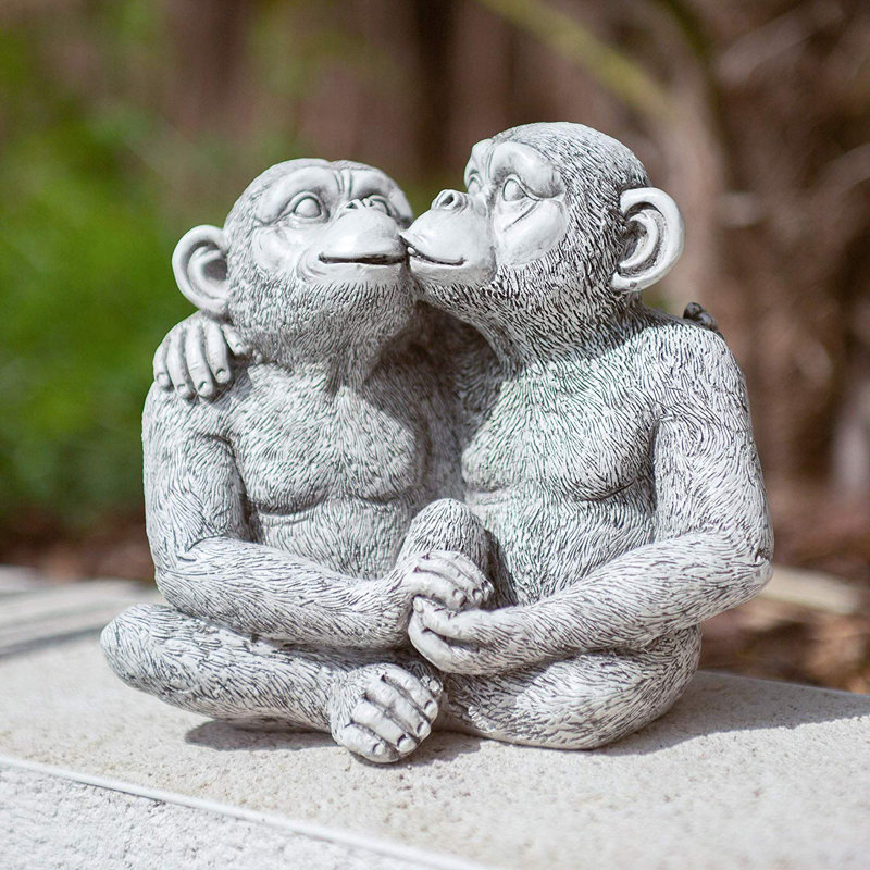 Snell Monkey Plastic Garden Statue