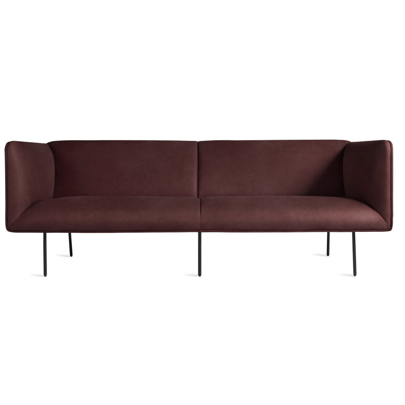 Dandy Sofa, 32" H x 86" W x 37" D, Oxblood Genuine Leather