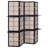 Tan And Cappuccino 4-Panel Folding Screen