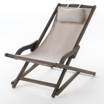 Chaise longue pliante avec coussin Suzetta