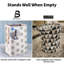 Canvas Rolling Laundry Bin with Handles-1664458268