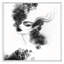 «Black and White Glam Woman Portrait II», reproduction d'art sur toile-614445561-614445565
