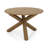  47" Round Dining Table With Solid Acacia Wood Legs For 4-6 Person For Kitchen