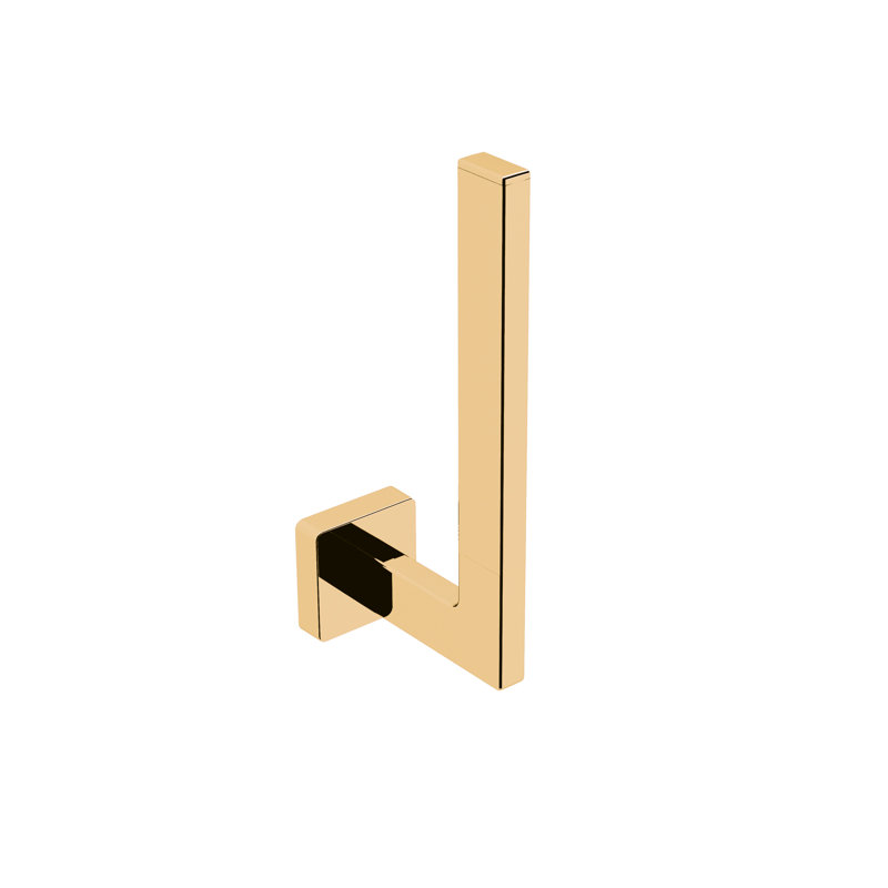 Dado Wall Mount Toilet Paper Holder, Polished Gold