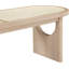 Banc en bois massif naturel Canovia-69316357