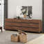 Ensemble de chambre à coucher 4 pièces 4 pièces, commode 94,5 pouces avec 12 tiroirs et 2 tables de chevet avec tiroir et armoire-1600665282