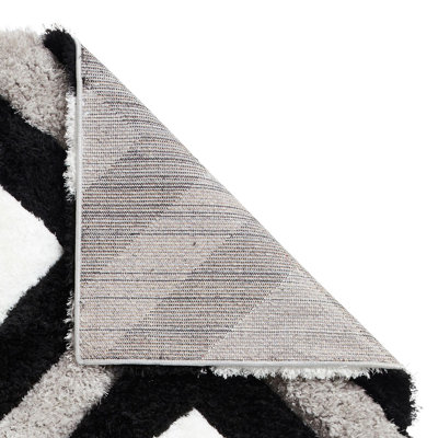 Olympia area rug Machine Woven Rectangle Black