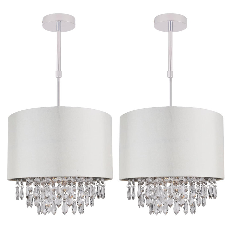 Laroche 1 - Light Single Pendant, Cream, 20" H x 30" W x 30" D