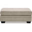 Repose-pieds rectangulaire Ead, polyester muscade 24 po x 44 po-110979825