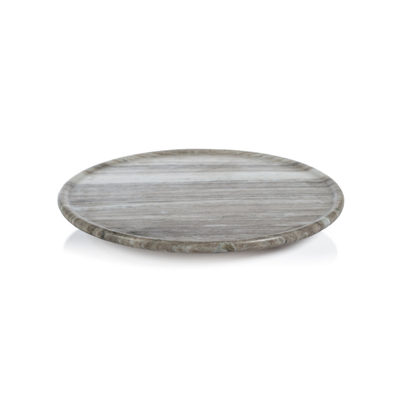 Brayden Studio® Damie Marble Tray, 1.75" H x 16" W x 16" D