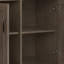 Armoire de rangement en bois massif l 60 po à 3 tablettes de large avec tablettes réglables