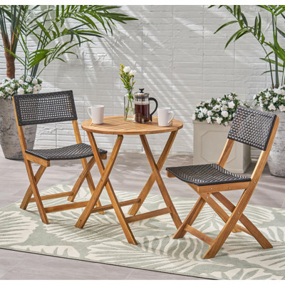 Bistro Table & 2 Chairs Set | Space-Saving Indoor/Outdoor Furniture at Unbeatable Price
