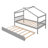 Saunderton Wooden House Bed with Trundle-299217222-298050778