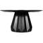 Brosche Round Mahogany Wood Dining Table