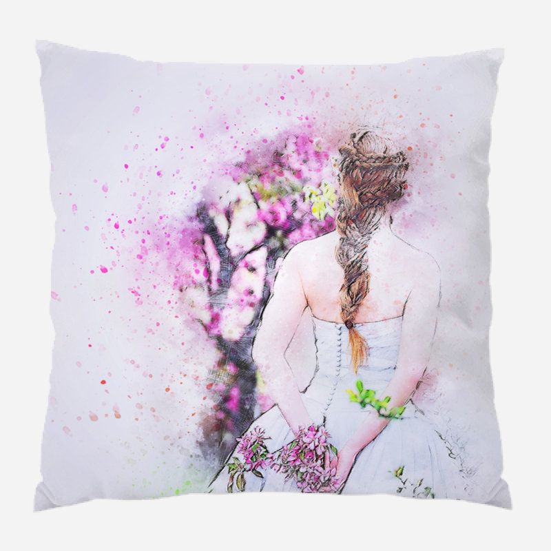 Coussin de fille fille Burkhead, Microsuède, Intérieur