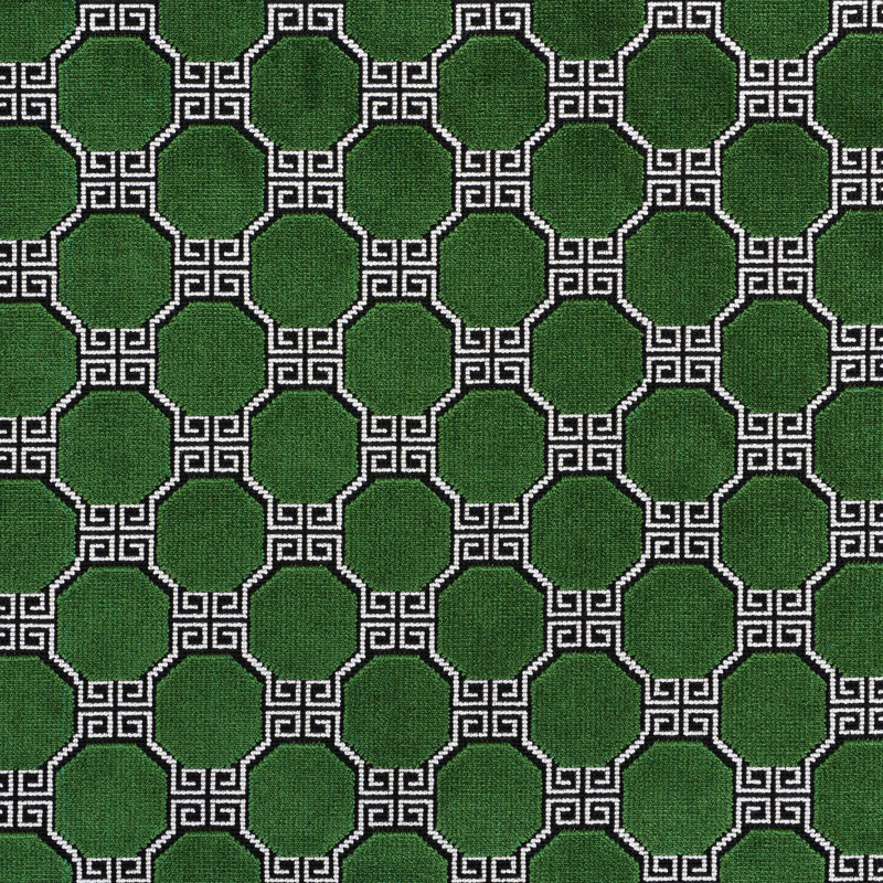 Tissu de velours Octavia, Émeraude