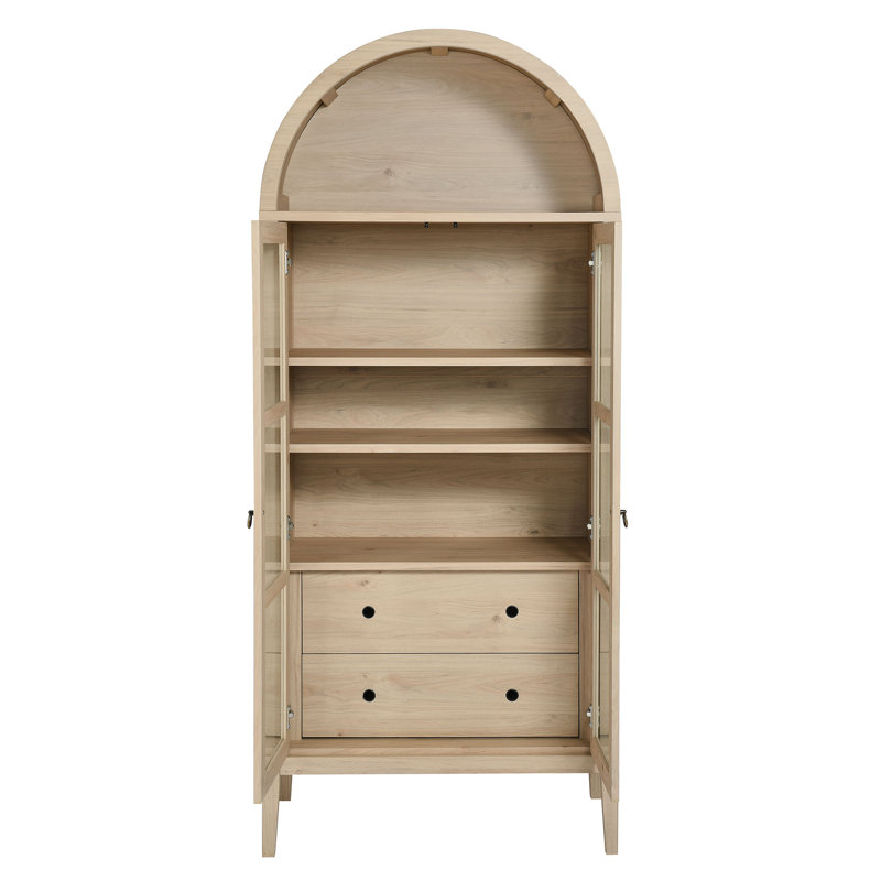 Grande armoire de rangement arquée Nolan, H 61 cm x l 91 cm