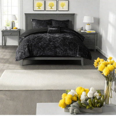 Ensembles de literie en velours de luxe, conception matelassée en polyester, confort de maison glamour