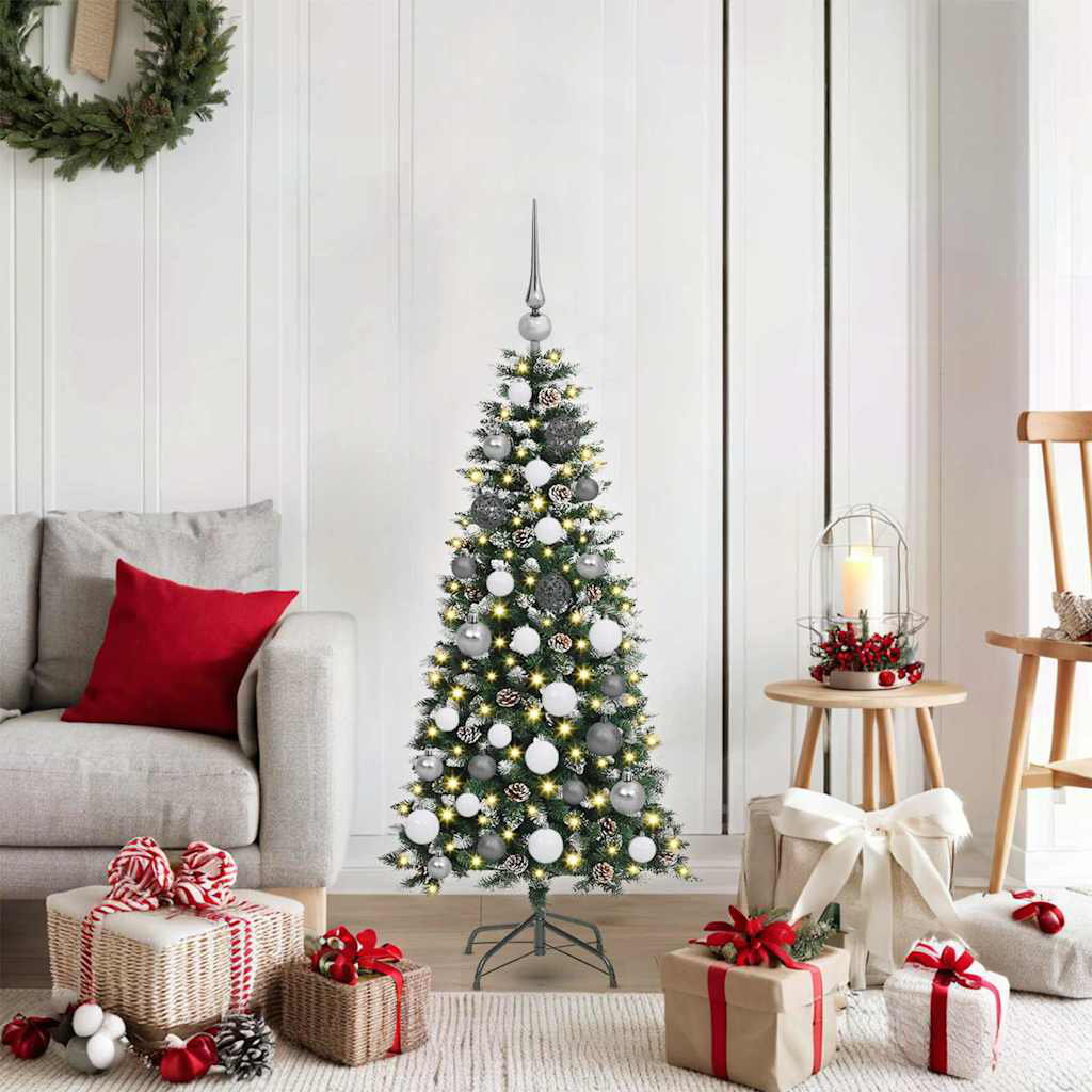 Vidaxl (120 Cm) Artificial Christmas Tree With Stand Christmas Decoration Green Pvc - Image 3