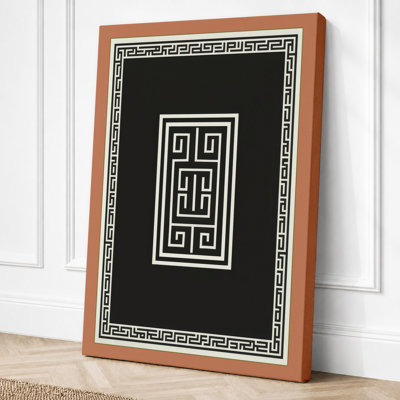 Greek Key Pattern Geometric - Wrapped Canvas