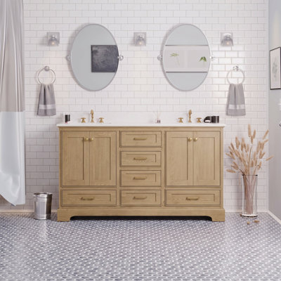 Meuble-lavabo double 60 po Larosa