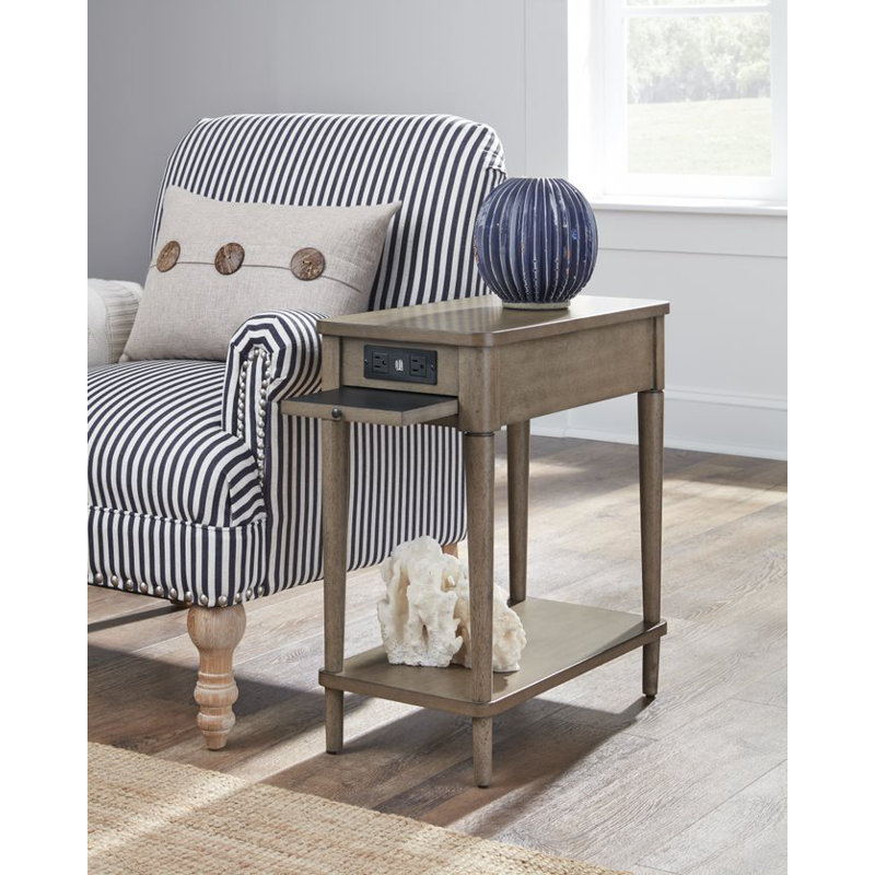 Table de bout Blatt, Bouleau gris
