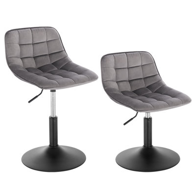 Tarquin Swivel Upholstered Adjustable Height Counter Stool