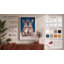 Rabbits in Winter Night Scandinavian 1 Piece Wrapped Canvas Wall Art-788582589-788582591