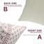 Coussin décoratif à motif de blocs de tissu fabriqué à la main Fabividine - fleur buta-109599920