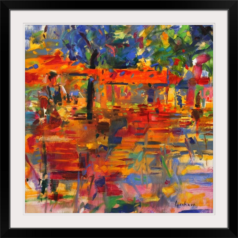 «Anjuman Falling Leaves, Paris» par Peter Graham, reproduction d'art, H 20 po x l 20 po x P 1,5 po, Toile