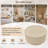 Wood Drum Coffee Table-2058580051