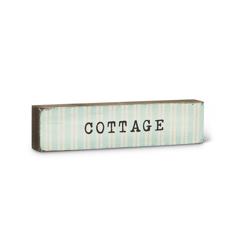 Enseigne en bloc empilable Fairweather cottage