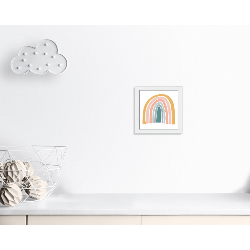 Décoration murale pour enfants, H 12 po x l 12 po x P 0,63 po, Cadre blanc