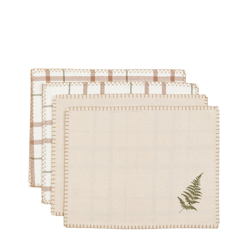 100% Cotton Plaid Placemat
