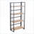 Bookcase, Dakota Contemporary Black Metal &amp; Natural Wood by LumiSource | Natural | Wood+Metal-122577441-122577443
