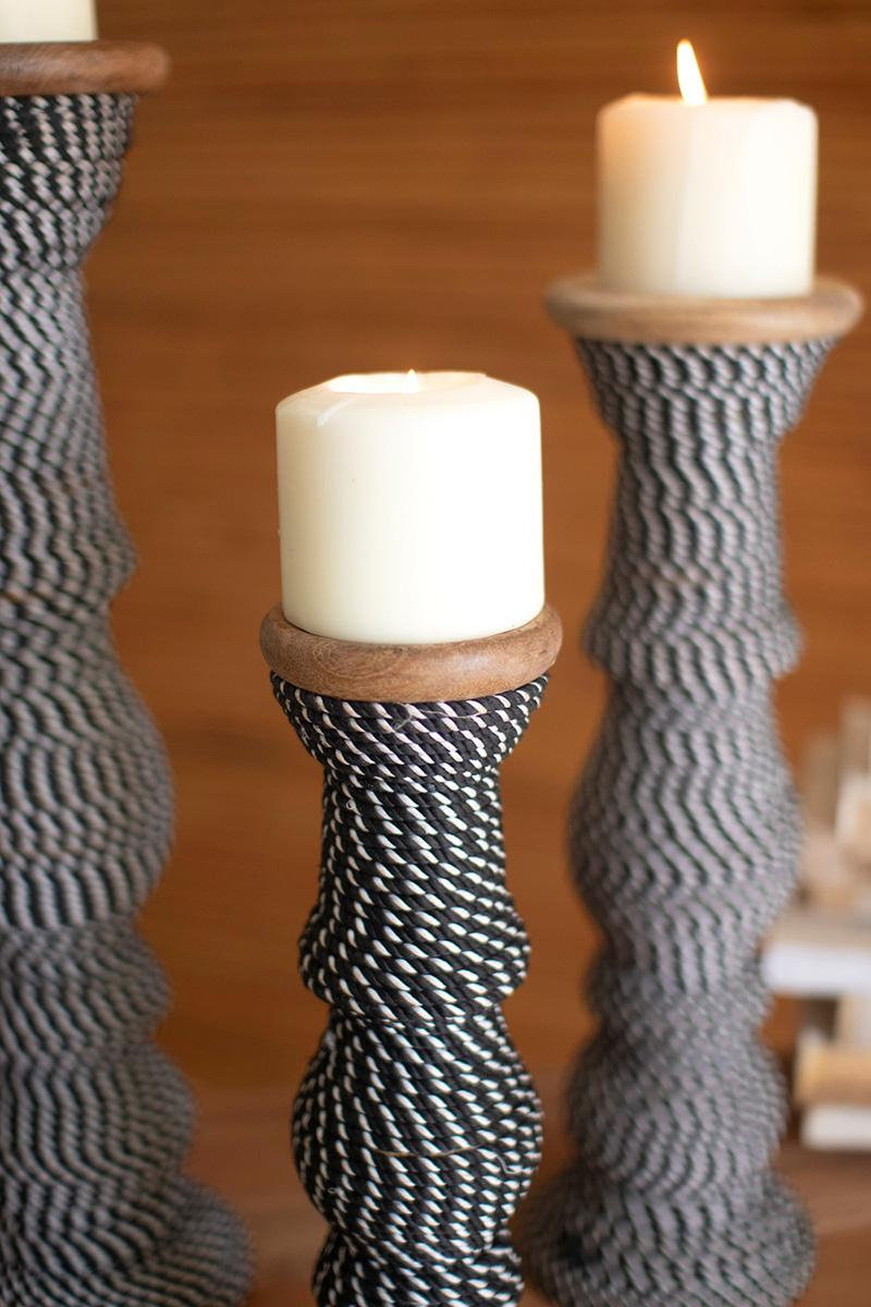 Ryker Wood Candlestick Holder
