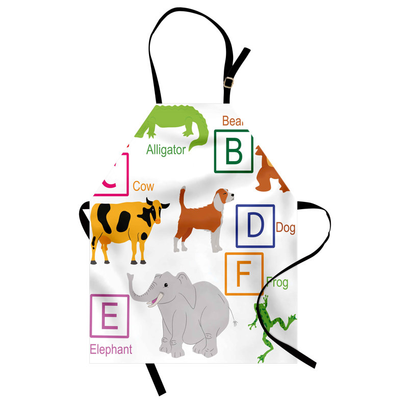 Multicolore, tablier East Urban Home Science, unisexe, animaux de zoo