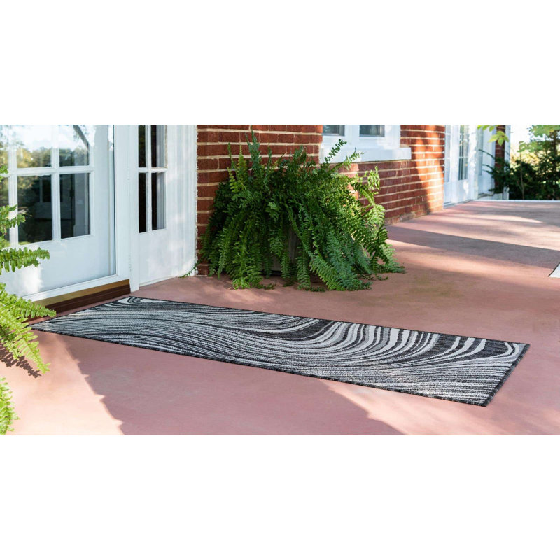 Tapis extérieur Iris couleur pierre, Tapis de couloir 2 pi x 6 pi