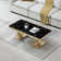 Rectangle Marble Coffee Table With Stainless Steel Base
