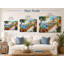 «Harbor Village» avec art mural sur toile tendue-2140807163