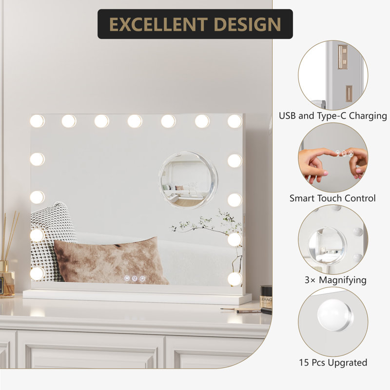 15 - Light LED Vanity Light, 46cm H x 58cm W