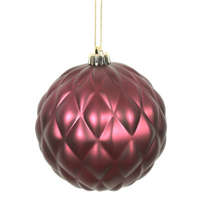 6" Matt Round Pine Cone 4Bg