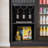 Fridge Cabinet With Wine Storage,fluted Kitchen Pantry Cabinet With Adjustable Shelves,mini Fridge Cabinet With Wine Storage-2030976054