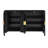 57.5" W 4-door 4-shelf Wood Storage File Cabinet Credenza-472353258