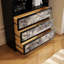 Black Multi-Tier Storage Bookcase