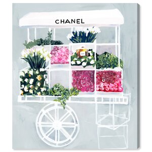 Oliver Gal Fashion And Glam Fashion And Glam Fashion Flower Cart, Cabin ...